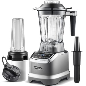 Amzchef Liquidificador Profissional 1800w com Copo 600ml e 3 Velocidades