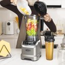 Ver imagem 5 de Amzchef Liquidificador Profissional 1800w com Copo 600ml e 3 Velocidades