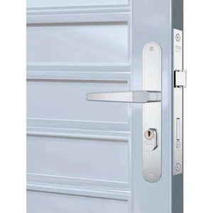 Fechadura Portão Porta Aluminio Cromada 601/3 Stam Perfil