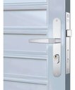 Ver imagem 1 de Fechadura Portão Porta Aluminio Cromada 601/3 Stam Perfil