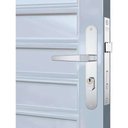 Ver imagem 1 de Fechadura Portão Porta Aluminio Cromada 601/3 Stam Perfil