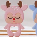 Ver imagem 3 de Mordedor Rena para Bebê de Silicone 8,89x6,69x0,75cm Rosa