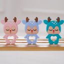 Ver imagem 6 de Mordedor Rena para Bebê de Silicone 8,89x6,69x0,75cm Rosa