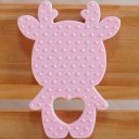 Ver imagem 4 de Mordedor Rena para Bebê de Silicone 8,89x6,69x0,75cm Rosa