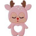 Ver imagem 1 de Mordedor Rena para Bebê de Silicone 8,89x6,69x0,75cm Rosa