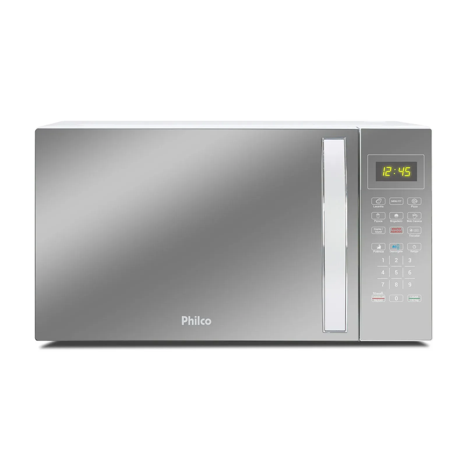 Micro-ondas 25l Philco Espelhado Limpa Fácil 1100w Pmo28e