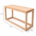 Ver imagem 2 de Banco Modular Neonx Eucalipto 90x30x45cm Tampa Fechada com Pintura:Osmocolor Natural UV Gold
