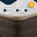Ver mais imagens de Cama Box Baú Casal com Colchão de Espuma D33 Double Comfort 138x188x62cm