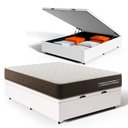 Ver imagem 1 de Cama Box Baú Casal com Colchão de Espuma D33 Double Comfort 138x188x62cm