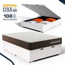 Ver imagem 6 de Cama Box Baú Casal com Colchão de Espuma D33 Double Comfort 138x188x62cm