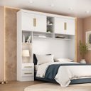 Ver imagem 2 de Guarda Roupa Smart Aereo Quarto 217 cm 4 Portas 2 Gavetas