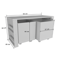 Ver imagem 4 de Rack com Baús Porta Carrinhos e Livreiro Caleb 100% Mdf