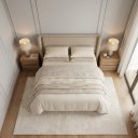 Ver imagem 3 de Cabeceira Estofada 2,23m King Pier para Quarto de Casal Linha Premium Bege
