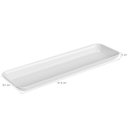 Ver imagem 2 de Kit 6 Petisqueiras Retangulares Prato De Petisco Coza Grande Branco
