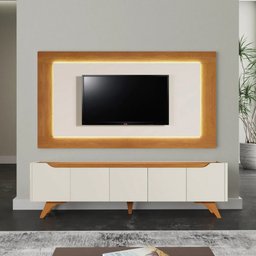 Painel com Rack Atenas com Led Tv 58 Mavaular - 4