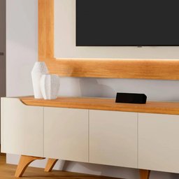 Painel com Rack Atenas com Led Tv 58 Mavaular - 5