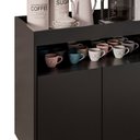 Ver imagem 6 de Balcão Aparador Buffet Cantinho do Café 71cm Lice M24 Preto - Mpozenato