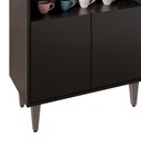 Ver imagem 7 de Balcão Aparador Buffet Cantinho do Café 71cm Lice M24 Preto - Mpozenato