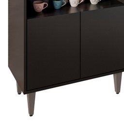 Balcão Aparador Buffet Cantinho do Café 71cm Lice M24 Preto - Mpozenato - 7 Balcão Aparador Buffet Cantinho do Café 71cm Lice M24 Preto - Mpozenato - 7