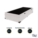 Ver imagem 4 de Cama Box Baú Solteiro Sintético Branco