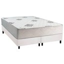 Ver imagem 1 de Cama Box Queen: Colchão Ortopédico Inovaflex Comfort Premium+base Crc Corano White (158x198)