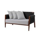 Ver imagem 3 de Namoradeira Elegante Conforto Premium para Ambientes Modernos Preta Poesia