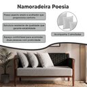 Ver imagem 2 de Namoradeira Elegante Conforto Premium para Ambientes Modernos Preta Poesia
