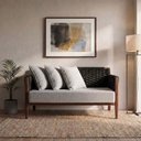 Ver imagem 1 de Namoradeira Elegante Conforto Premium para Ambientes Modernos Preta Poesia