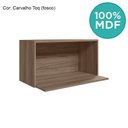 Ver imagem 4 de Armario Aereo Porta Microondas Mdf 70 Cm Kali 15219 Carvalho Toq Nicioli