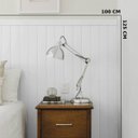 Ver imagem 6 de Revestimento de Parede Shiplap Ripado Vinilico 125x100cm:white