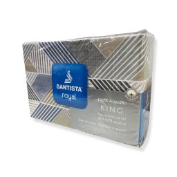 Jogo de Cama - King Size - Royal - Niterói - 4 Peças - 100% Algodão - Santista - 3
