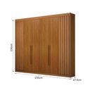 Ver imagem 2 de Guarda-roupa 06 Portas São Carlos S/ Espelho - Leifer Móveis Cinamomo