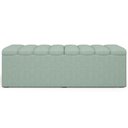 Ver imagem 5 de Calçadeira Recamier Baú para Cama de Casal King Dália 195x50 cm W01 Linho Verde Menta - Lyam Decor