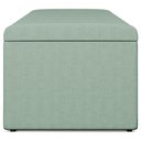 Ver imagem 6 de Calçadeira Recamier Baú para Cama de Casal King Dália 195x50 cm W01 Linho Verde Menta - Lyam Decor