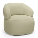 Ver imagem 6 de Kit 02 Poltronas Orgânicas Giratória Living Glee Linho Bege - Desk Design