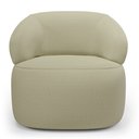 Ver imagem 7 de Kit 02 Poltronas Orgânicas Giratória Living Glee Linho Bege - Desk Design