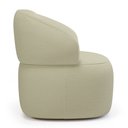 Ver mais imagens de Kit 02 Poltronas Orgânicas Giratória Living Glee Linho Bege - Desk Design