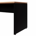 Ver imagem 5 de Mesa Escritório Escrivaninha 180cm X 70cm Pés Painel F5 Cor:nogal com Preto