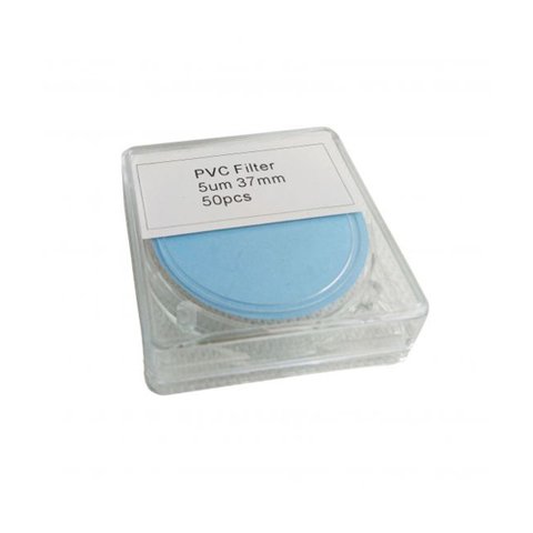 Kit 100 Filtro Pvc 37mm 5 Microns Função Coleta Poeira Fe-500 Instrutherm