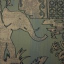Ver imagem 2 de Papel de Parede Elefantes Indianos Verde e Dourado+ Cola Inclusa