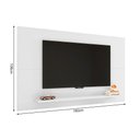 Ver imagem 3 de Painel para Tv Elegant Clean Branco com Prateleira Inferior