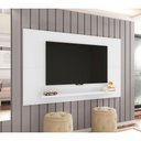 Ver imagem 1 de Painel para Tv Elegant Clean Branco com Prateleira Inferior