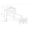 Cama Princesa Solteiro Casinha para Menina - 3