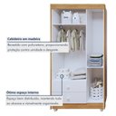 Ver imagem 6 de Quarto de Bebê Completo Guarda Roupa, Mini Cama, Cômoda e Berço MDF Life Tigus Baby