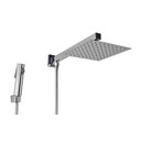 Ver imagem 1 de Ducha Inox 304 20x20 Cm C/ Desviador e Ducha de Mão Abs