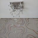 Ver imagem 2 de Lustre De Cristal Para Sala De Jantar e Estar:110V/220V (Bivolt)/ESPELHADO/60cm