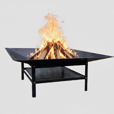 Lareira 100cm P/ Jardim Fogueira Externa Portatil a Lenha