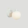 Arandela Figo Branco Globo Esfera de Vidro Branco - 2