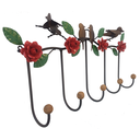 Ver imagem 4 de Cabide Decorativo Rustico com Detalhes em Ferro de Varias Cores Libertas Rosas Artesanato Rosa Mini 