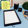 Kit Organizador 3 Peças Bandeja Porta Folha A4 Sulfite Porta Objetos Lápis Clipes Sintético - 2